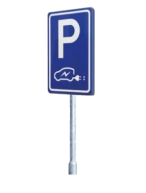 Alfen Eve laadpunt verkeersbord